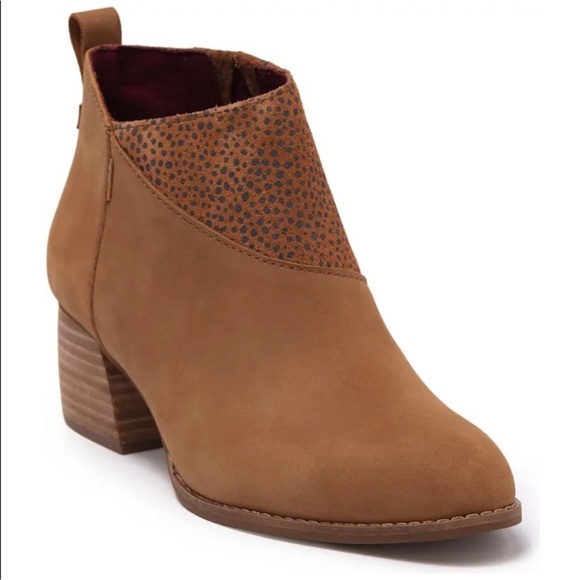 Toms Leilani-Cheetah Insert-Block Heel Ankle Bootie-Size 9   NWOB - Picture 15 of 15